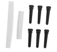 BESPORTBLE Kit Para Guitarra Acústica Clavijas De Puente De Cejuela Para Sillín Reemplazo De Clavijas Para Mantenimiento De Cuerdas Instrumentos Musicales