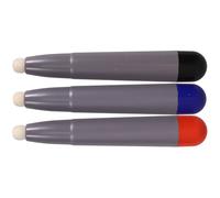 BESPORTBLE Lápiz Óptico Capacitivo Portátil de Alta Sensibilidad para Pantalla Táctil 3 Unidades Punta de Fieltro Colores Rojo Azul y Negro Compatible Pizarras Electrónicas y Tablets para