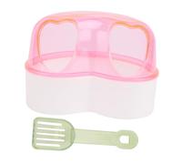 BESPORTBLE Lavabo para Baño De Mascotas Bañera Juguete Baño De Esquina De Hámster Contenedor De Baño De Polvo De Hámster Jaula De Jerbos Jaula De Hamster Casa Baño De Arena Vajilla Tina