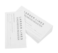 BESPORTBLE Ledger en Papel Blanco para Registro de Chequera Tamaño Portátil y Conveniente para Manejo Financiero en Movimiento y Cuentas de Ahorro Bancarias, Pack de 12 Unidades