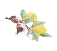 BESPORTBLE Lemon Lapel Pin Brooch Alloy Safety Pin Lightweight Fresh Summer Fruit Badge For Women Clothes Hats Backpacks