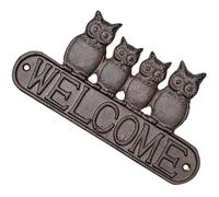 BESPORTBLE Letrero de Bienvenida Fácil Instalación para Puerta de Hierro Fundido Diseño Elegante, Uso Interior y Exterior para Decoración de Jardín y Sala de Estar