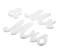 BESPORTBLE Letrero de Madera Sr y Sra para Mesa Decoración Vintage para Bodas y San Valentín Centro de Mesa Compacto y Ligero Adecuado para Fiesta y Aniversario