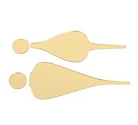 BESPORTBLE Letreros Acrílicos de Baño para Hombres y Mujeres 2 Piezas Dorado Minimalista 3D para Puertas de Baño y Negocios Públicos