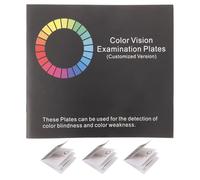 BESPORTBLE Libro de Prueba para Daltónicos 4 Tarjetas de Papel y Diagramas Claros para Uso en Casa Trabajo, Diseñado según Normas Internacionales