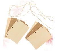 BESPORTBLE Libros de Votos Matrimoniales de Madera DIY, 2 Cuadernos Papel Kraft Artesanal, Rústicos y Reciclados, para Bodas y Decoración de Eventos, Obsequio para Novios y Parejas