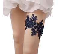 BESPORTBLE Liga De Encaje Azul Para Novia Cinturones De Boda Flores De Rosas Para Graduación y Ceremonias De Boda