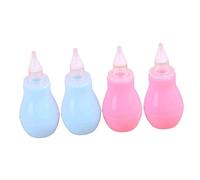 BESPORTBLE Limpiador de Nariz para Bebés 4 Piezas Rosa y Azul, Boquilla de Silicona, Succión Eficaz para Eliminación de Mucosidad Nasal, Adecuado para Aliviar Congestión y Uso Infantil