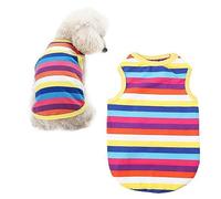 BESPORTBLE Lindo Chaleco para Perro Disfraz para Perro Rayas De Arcoíris Material De Algodón Suave Fácil De Usar Ideal para Decoración De Mascotas