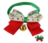 BESPORTBLE Lindo Collar Navideño para Mascotas Perro Y Gato Collar Ajustable con Cascabel Colgante De Material Suave Patrón Festivo.