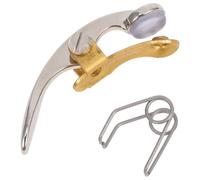 BESPORTBLE Llave Watergate para Trompeta Pequeña Plateada Herramienta de Drenaje Resistente y Portátil Accesorio de Reemplazo para Montaje Estándar en Instrumentos de Viento Compatible