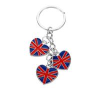 BESPORTBLE Llavero con Adorno Creativo De Bandera De País Bonito Recuerdo Tema Patriótico Bandera De La Union Jack Adorno Colgante Británico Estilo Inglaterra Llavero Colgante para