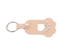 BESPORTBLE Llavero Conmemorativo de Pelo para Mascotas Forma de Pata Colgante de Almacenamiento de Pelo de Perro y Gato de PU Recuerdo Portátil y Compacto para Llevar Siempre