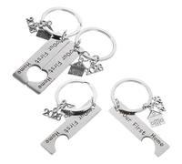 BESPORTBLE Llavero de Acero Inoxidable Número 2026, Forma de Corazón, Juego de 2 Piezas para Obsequio de Inauguración de Casa, Recuerdo para Nueva Vivienda y Organización Práctica de Llaves