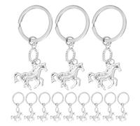 BESPORTBLE Llavero de Metal y Versátil Diseño de Caballo 12 Piezas y Herradura Coleccionable para Coche o Bolso Obsequio Año del Caballo 2026 Ocasión