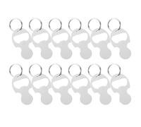 BESPORTBLE Llavero Ficha para Carrito de Compras, 12 Piezas, Aleación de Zinc Resistente, Portátil y Ligero, Abrebotellas Multifuncional, Adecuado para Supermercado y Uso Diario