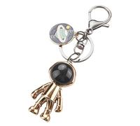 BESPORTBLE Llavero Galvanizado Forma de Astronauta Tamaño Pequeño, Colgante de Bolso Metálico en Color Oro Espacial para Mujer, Accesorio Decorativo Adecuado para Llaves y Mochila
