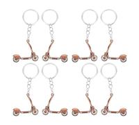 BESPORTBLE Llaveros de Scooter Retro de Aleación de Zinc, 8 Unidades, Colgantes Compactos en Color Rojo Cobre, Accesorios para Hombres, Llavero para Mochila y Decoración Deportiva al Aire