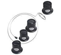 BESPORTBLE Lupa de Aumento para Reparación de Relojes Gafas de Aumento para Joyería Lente de Vidrio Soporte Manos Libres y Clip Ajustable Set de 4 Unidades para Trabajo Color Aleatorio