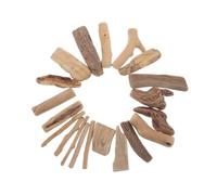 BESPORTBLE Madera Flotante Natural para Acuarios 20 Bloques Pulidos 3-20 Cm Decoración Costera para Manualidades y Ornamentos de Peceras