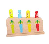 BESPORTBLE Madera Pop Up para Juguete Educativo Cognitivo de Estilo Cartoon la Coordinación Mano y Habilidades de Color para Niñas