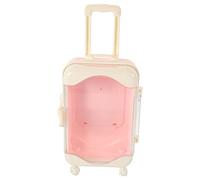 BESPORTBLE Maleta de Simulación Mini Maleta para Accesorio para Muñecas Equipaje Compacto Soporte para Guardar Juguetes para Casa de Muñecas Mini Estuche de Decoración para Casa Infantil