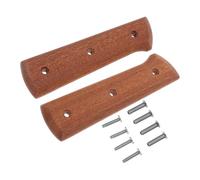 BESPORTBLE Mango de Cuchillo de Madera Marrón con Agujeros Preperforados para Cuchillo Carnicero y Cortador, Ajuste Seguro Adecuado para Cocina y Restaurante