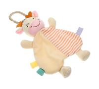 BESPORTBLE Manta De Seguridad Para Niño Niña Niño Niña Con Peluche De Ciervo Toalla De Apego Suave Hipoalergénica Para Calmar y Estimular Tacto Juguete Seguro Para Recién Nacido