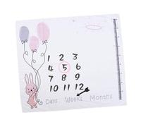 BESPORTBLE Manta Mensual para Niño de Fibra Química Cálida y Agradable para Fotografía de Recién Nacidos y Baby Shower, Fondo Adecuado para Fotos Accesorios para Bebés