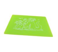 BESPORTBLE Mantel Individual Silicona Infantil Antideslizante y Resistente al con Diseño de Dinosaurio para Alfombrilla Educativa para Colocación de Vajilla Hogar y Guardería