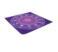 BESPORTBLE Mantel para Tarot Suave con Diseño Mandala Astrológico para Lectura Cartas Altar y Decoración Esotérica Paño Multifuente para Adivinación Mesa