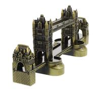BESPORTBLE Maqueta metálica del Puente de la Torre de Londres en Bronce Antiguo, Figura Decorativa Europea para Escritorio y hogar, Adorno Coleccionable Ideal para Souvenir y fotografía