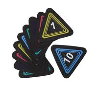 BESPORTBLE Marcadores Triangulares de Entrenamiento Deportivo 10 Piezas TPE