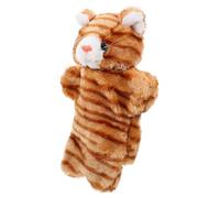 BESPORTBLE Marioneta de Mano de Gato de Peluche 25 Cm Suave, Marionetas para Contar Historias Interactivas y Juegos Creativos, Juguete de Animal Tierno Hora del Cuento