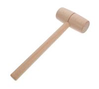 BESPORTBLE Martillo de Carpintero Mango de Madera de Haya Maciza, Mazo Pequeño de Cabeza Redonda para Bricolaje y Tallado, Herramienta Precisa para Artesanía y Trabajo en Madera