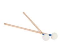 BESPORTBLE Martillos de Fieltro Azul Mango de Madera para Percusión, Sonido Sostenido y Larga Duración, Pack de 2 Piezas para Baquetas de Caja
