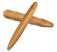 BESPORTBLE Masajeador de palo de madera 2 piezas, varillas de acupresión para estimulación de puntos y reflexología, herramienta para manos, pies y espalda, uso mientras se escucha música