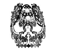 BESPORTBLE Máscara De Halloween De Calavera Completa Para Hombre y Mujer - Máscara Veneciana De Metal Con Diseño Esquelético Hueco - Ideal Para Fiestas De Disfraces y Celebraciones