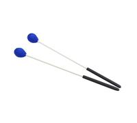 BESPORTBLE Mazas de Percusión de Lana Azul Cabezal, Par de Baquetas Suaves para Instrumentos Musicales, Accesorio Profesional para Estudiantes y Músicos, Uso Versátil en Cajas de Percusión