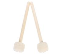 BESPORTBLE Mazo de Percusión 2 Piezas con Mango de Madera y Cabeza de Fieltro de Lana, Baquetas Grandes para Timbales y Caja, Accesorio Práctico para Baterías E Instrumentos Musicales