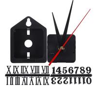 BESPORTBLE Mecanismo de Reloj de Pared Silencioso de Plástico Negro para Reemplazo Digital, Fácil de Leer, Adecuado para Reloj de Pared Hecho a Mano y Bricolaje
