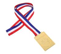 BESPORTBLE Medalla de Oro Rectangular de Metal para Taekwondo con Cinta Cuello, Medalla Deportiva de Premio para Ganadores y Trofeo de Reconocimiento en Competencias Deportivas