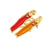 BESPORTBLE Mejor Broche De Retro Artificial Alfiler De Orgullo Señoras Boda Broche De Hermana Mujer Dama Presente Rápido Hermanas Patas Esmalte Broches Pin Golden