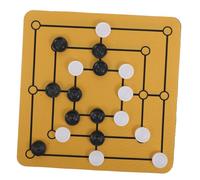 BESPORTBLE Mesa Nine Mens Morris Portátil para Hogar y Fiesta Tablero Único de de Mesa Compacto para Entretenimiento Familiar