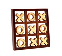 BESPORTBLE Mesa Toe de Madera Juguete Interactivo Educativo para Familias Mejora Habilidad Manual y Pensamiento Crítico