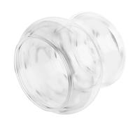 BESPORTBLE Microacuario de Plástico Transparente 16 Cm, Pecera Decorativa Minimalista para Bettas y Camarones, Tanque Compacto Ecológico para Escritorio y Decoración de Hogar U Oficina