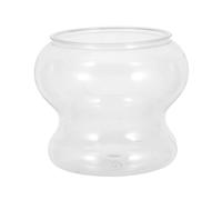 BESPORTBLE Microacuario Paisajístico de Plástico Transparente 20x20x18 Cm para Escritorio con Diseño Minimalista, Tanque Compacto para Bettas y Camarones, Pecera de Mesa Fácil de Limpiar