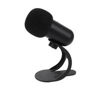 BESPORTBLE Micrófono de Condensador USB Negro para Karaoke y PC con Botón de Silencio Rápido, Cableado, Micrófono para Cantar y Podcast en Escritorio, Compatible con Transmisión y Grabación