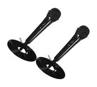 BESPORTBLE Micrófono Dinámico de Mano Cable 2 Metros, 2 Piezas para Karaoke y Grabación, Conector Jack 6.5 Mm, Uso Doméstico, Compatible Amplificador y Teléfono, Micrófono para Canto