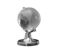BESPORTBLE Mini Globo Geográfico Decorativo de Cristal Transparente para Escritorio Adorno Elegante y Práctico para Hogar Oficina y Regalos de Boda Detalle Creativo para Parejas y Eventos
